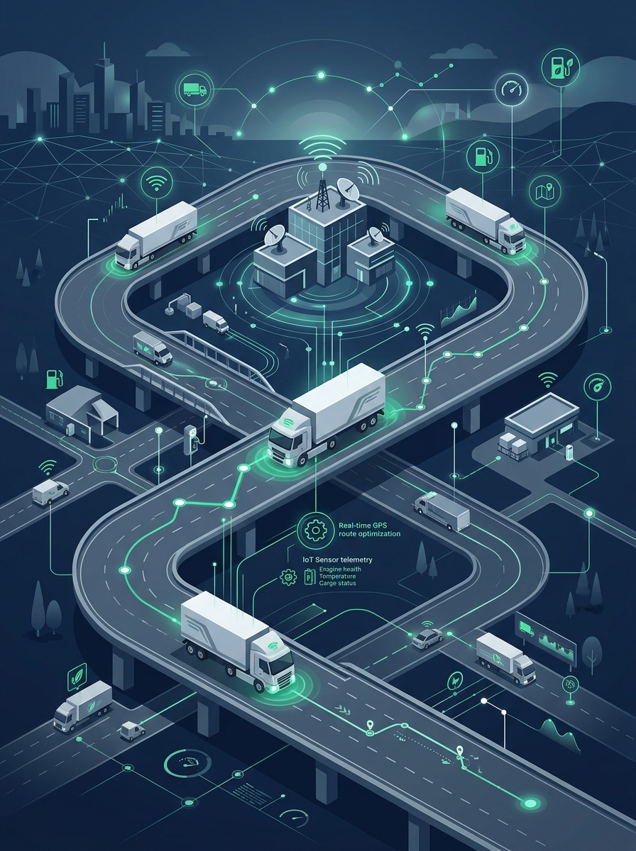 Fleet Telematics Illustration